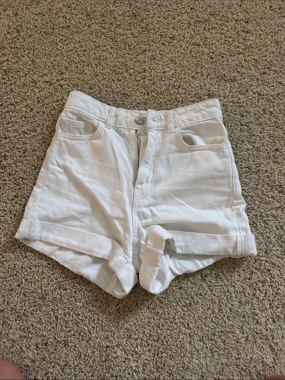 Mango mom denim shorts